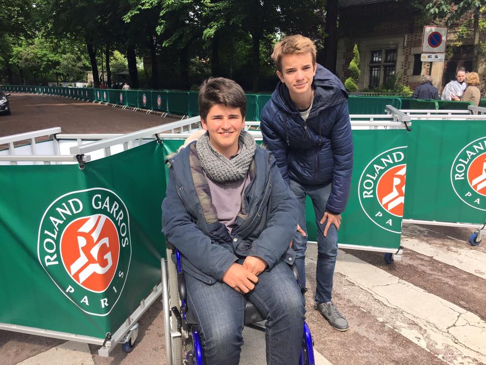 Efflam et Clément à Rolland Garros