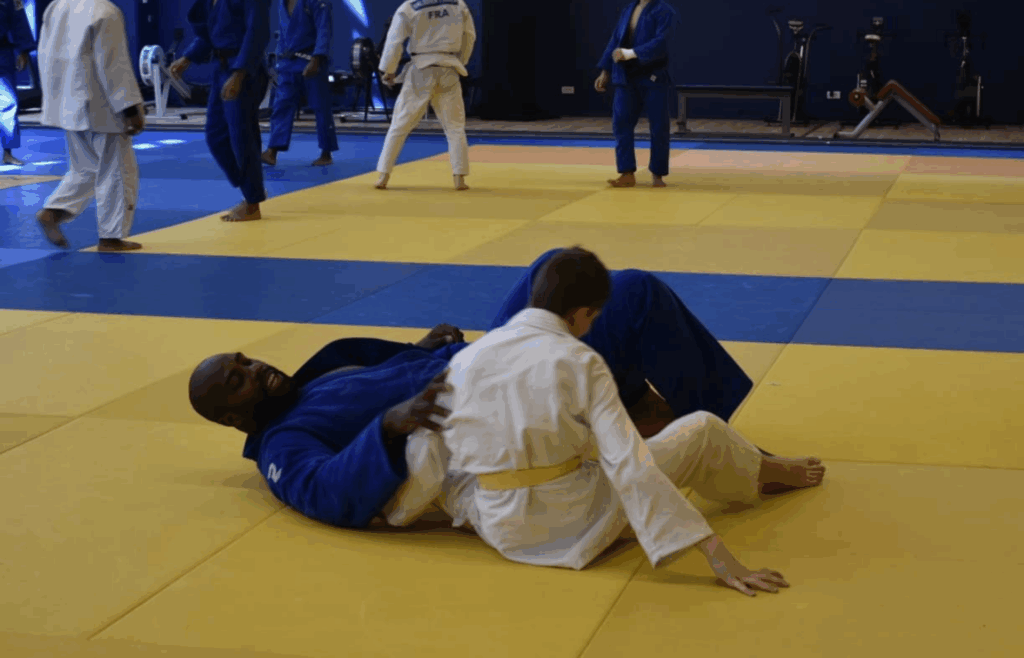 Auguste rencontre Teddy Riner