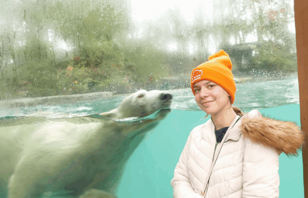 Camille au zoo de la Flêche