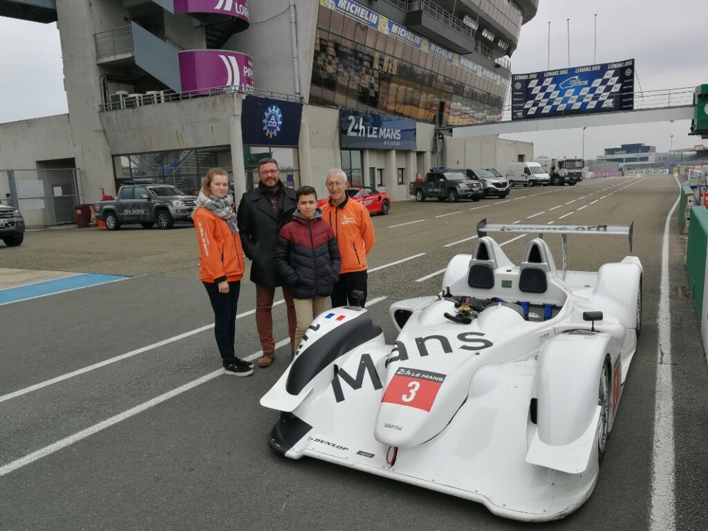 Alexandre sur le circuit des 24h du Mans