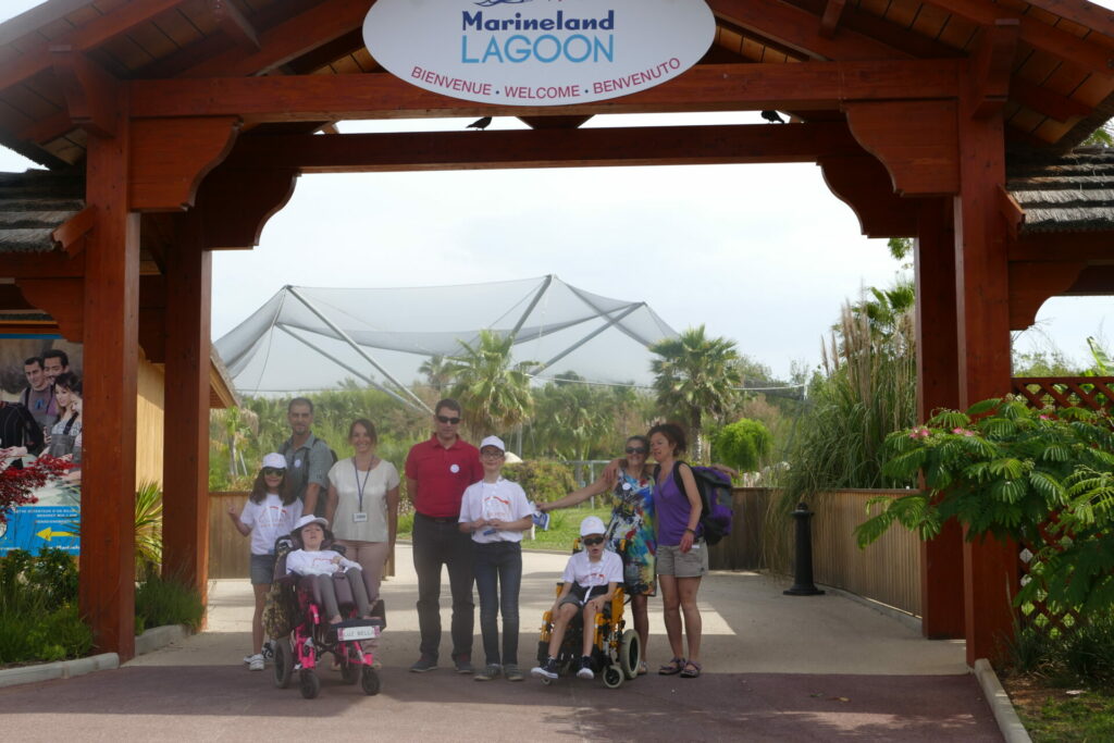 Luz Bella, Robin, Valentine et Aimeric à Marineland