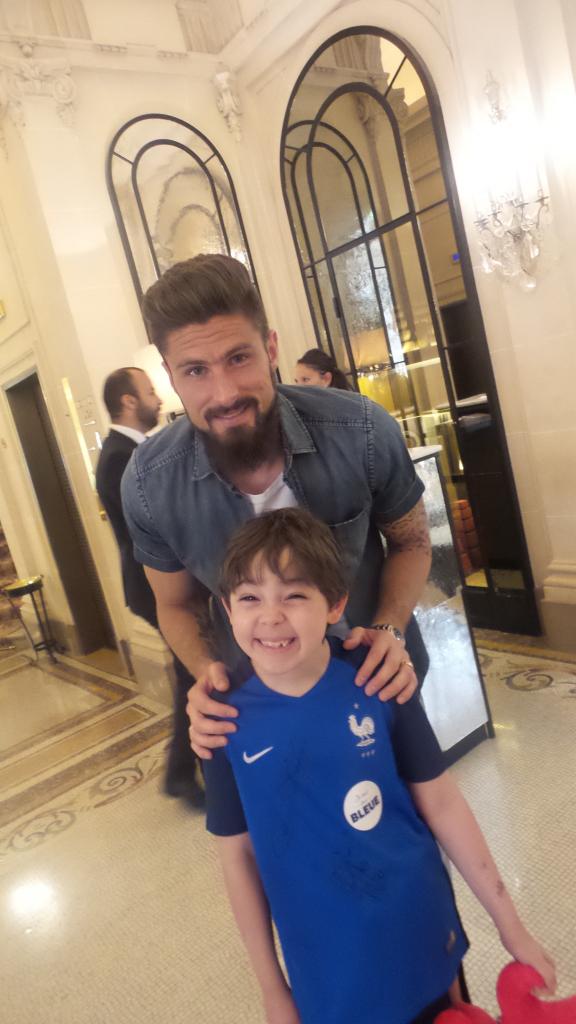 Matéo et l’Equipe de France